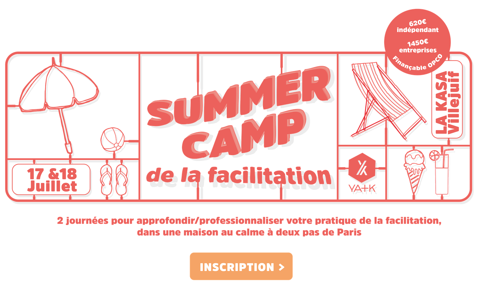 formation approfondissement facilitation summer camp événement