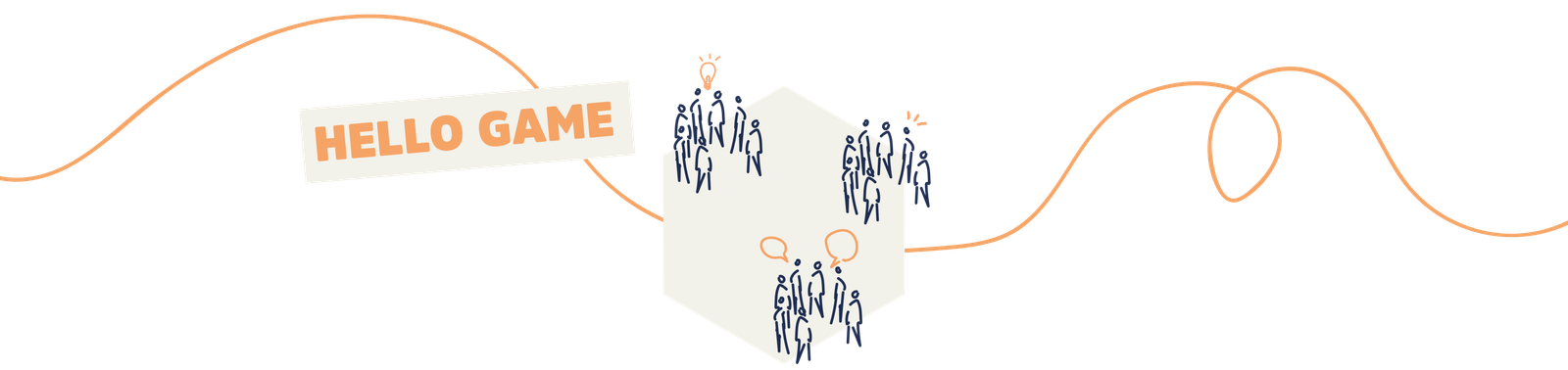 icône illustration plusieurs groupes de personnes